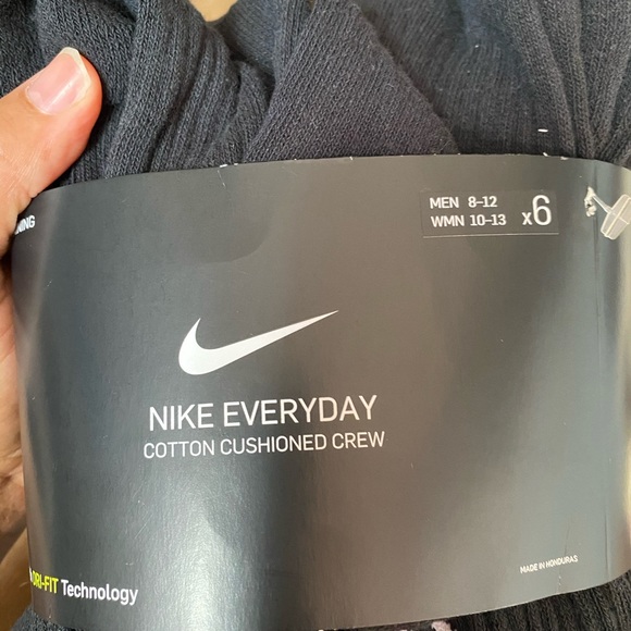 Unisex Nike Everyday Cotton Cushion Crew Socks - Picture 4 of 6